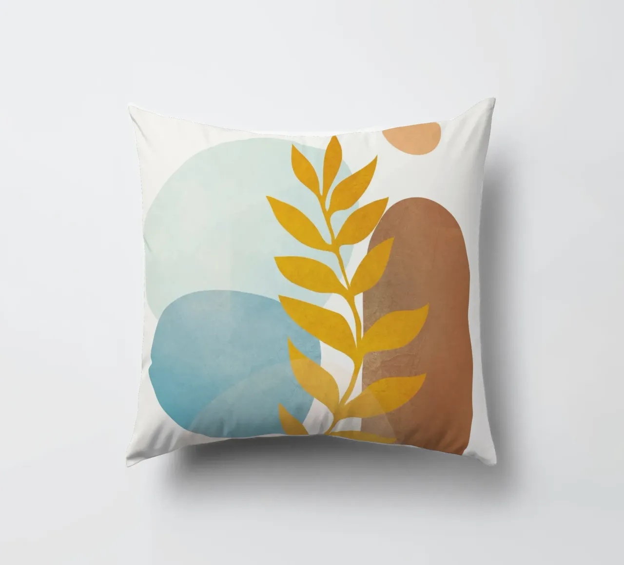 Soft Abstract Shapes 04 Kissen von Flow Line