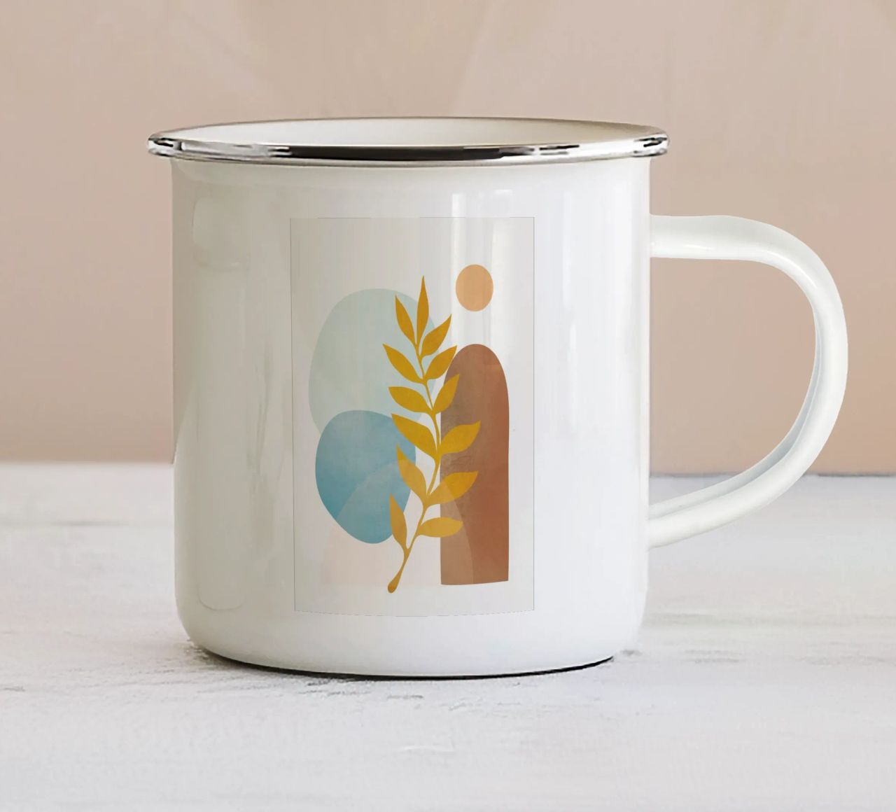 Soft Abstract Shapes 04 tazza in smalto da Flow Line