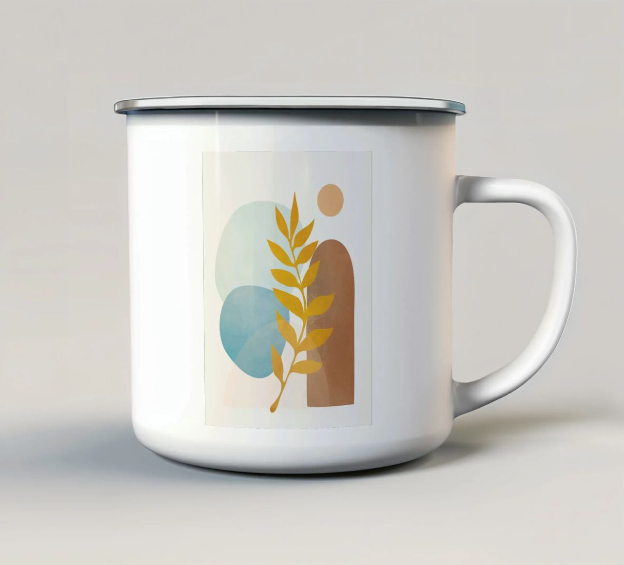 Soft Abstract Shapes 04 tazza in smalto da Flow Line