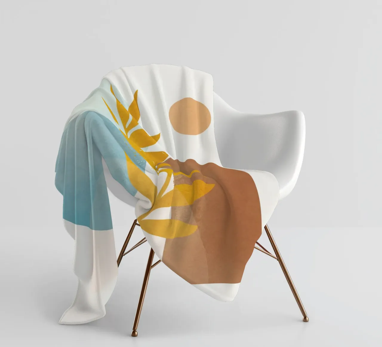 Soft Abstract Shapes 04 coperta in pile da Flow Line