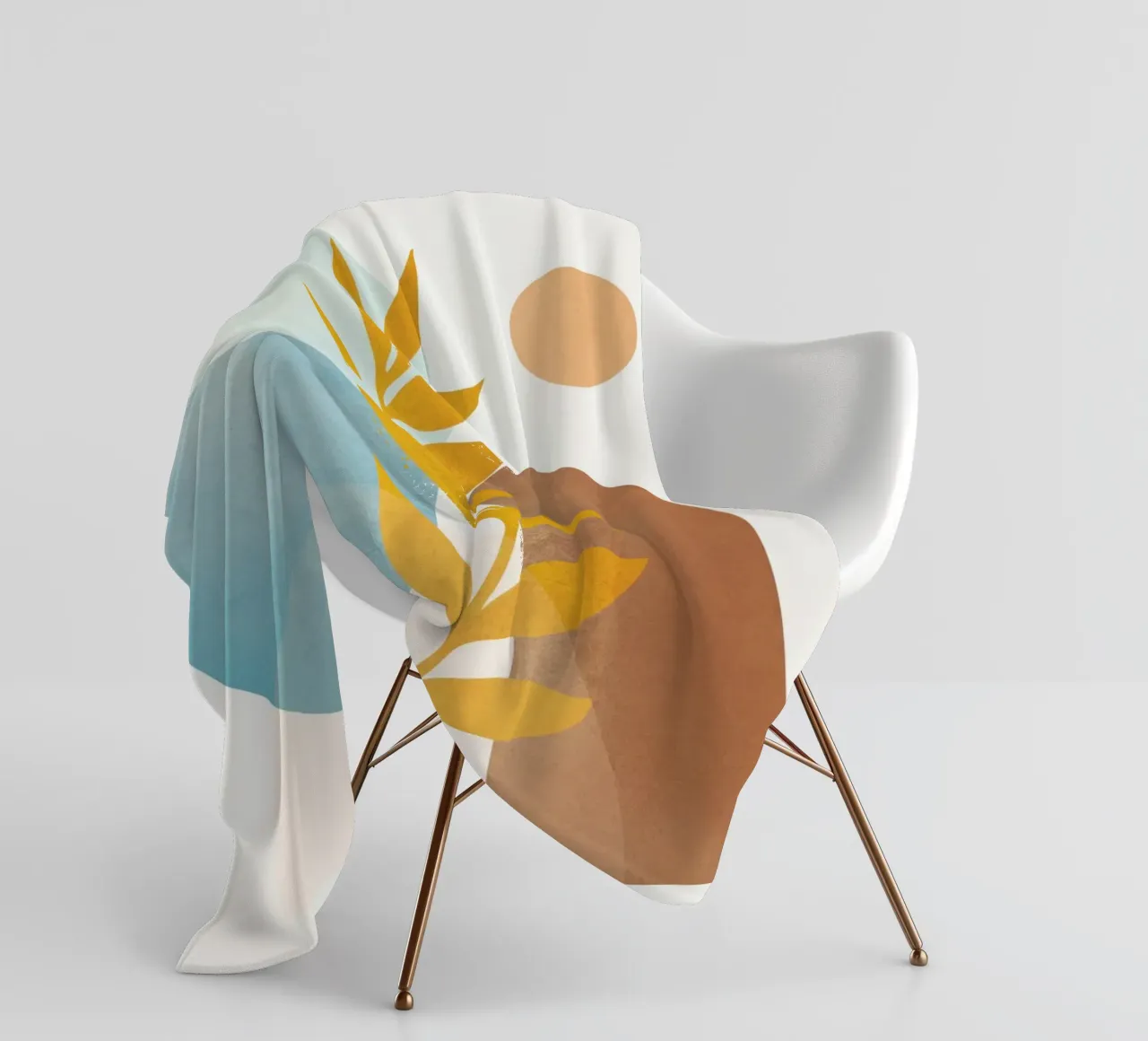 Soft Abstract Shapes 04 coperta in pile da Flow Line