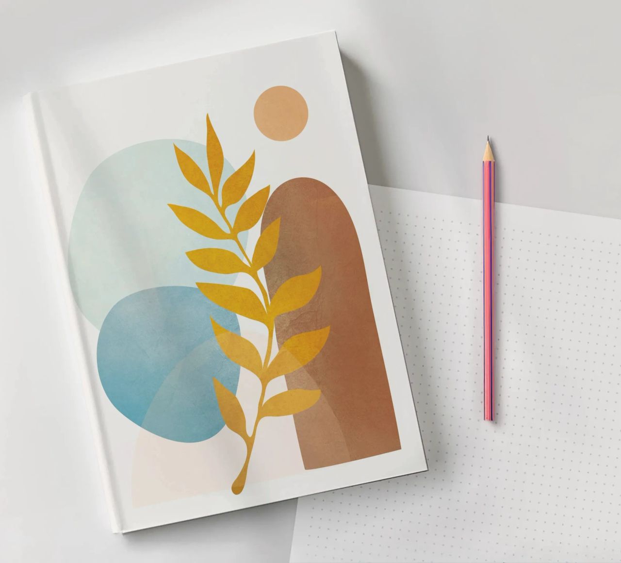 Soft Abstract Shapes 04 notebook by Flow Line