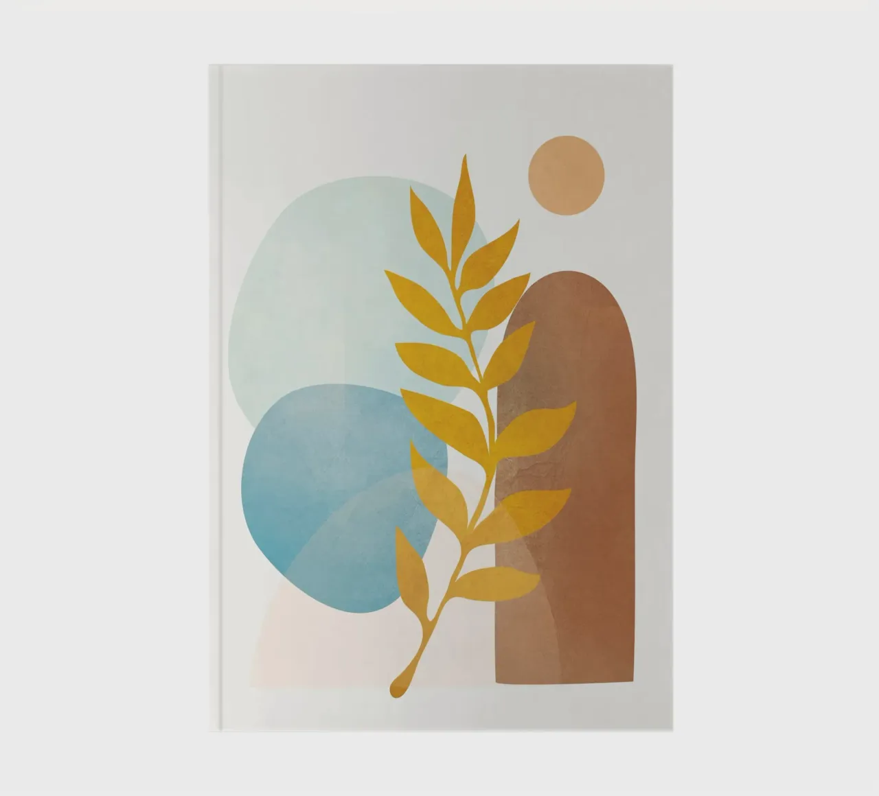 Soft Abstract Shapes 04 Notizbuch von Flow Line