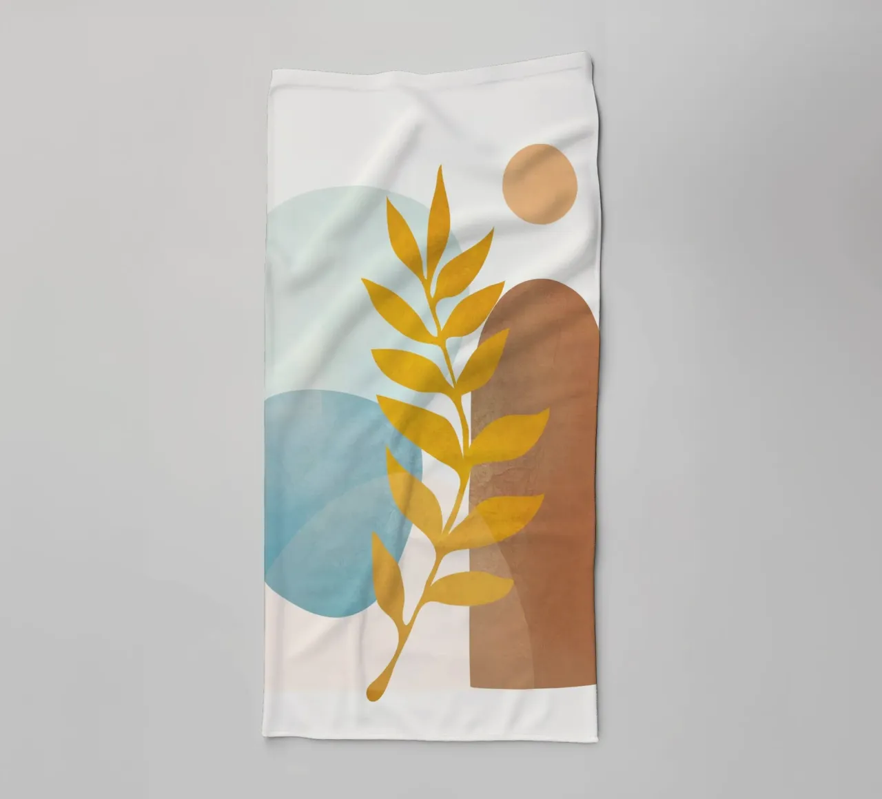 Soft Abstract Shapes 04 towel by Flow Line