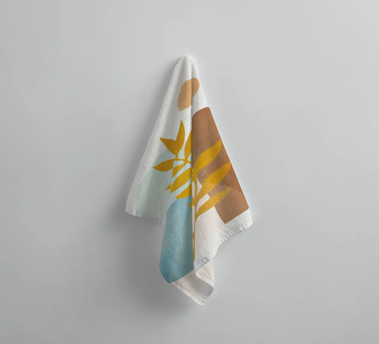 Soft Abstract Shapes 04 towel by Flow Line