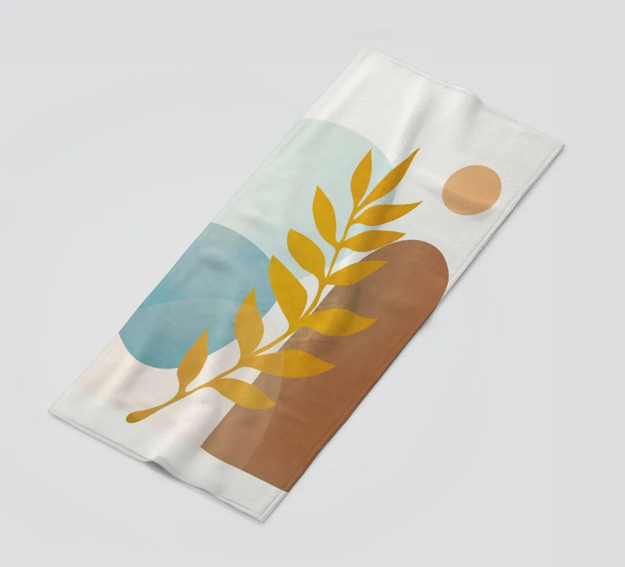 Soft Abstract Shapes 04 Strandtuch von Flow Line