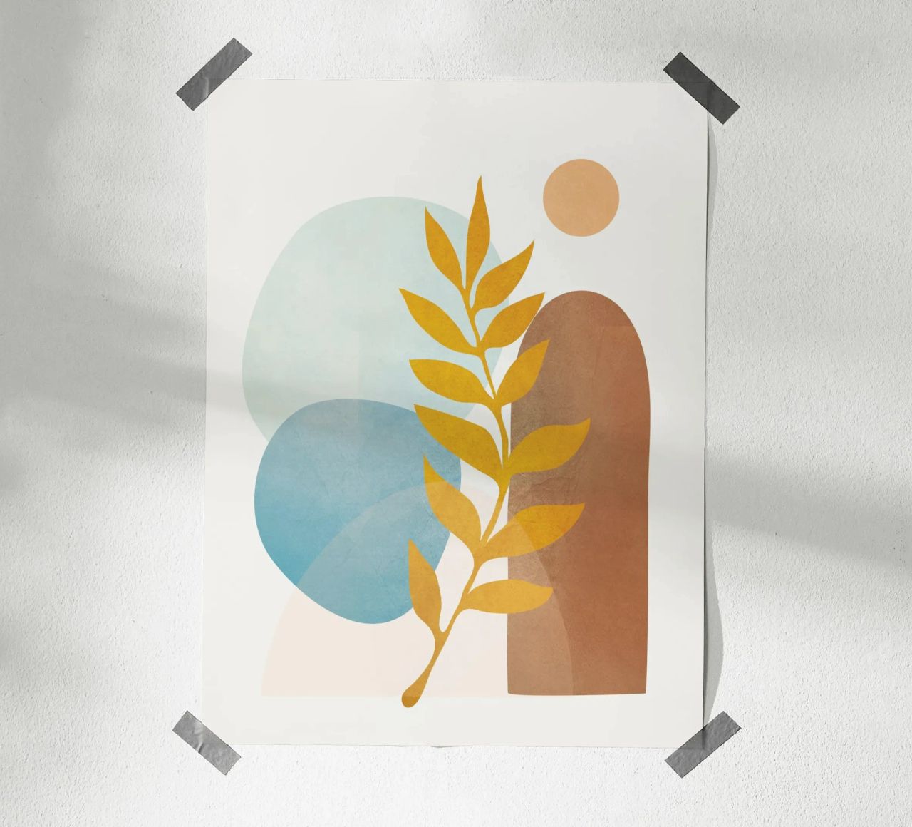 Soft Abstract Shapes 04 poster da Flow Line