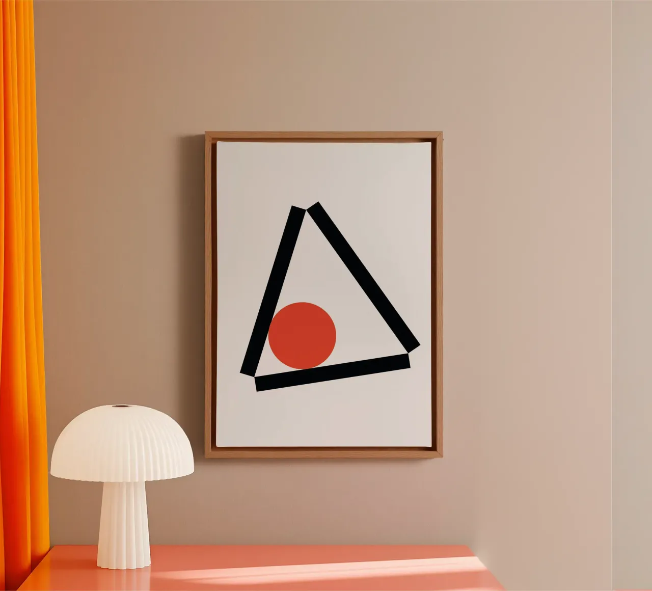 Triangle Balance Focus tela con Cornice a cassetta da galihstudio