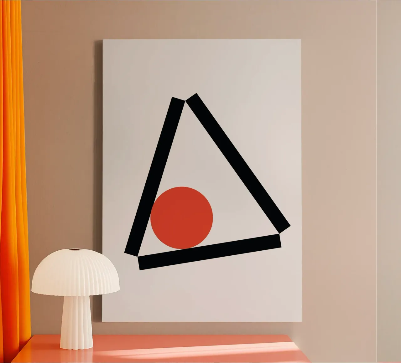 Triangle Balance Focus tela con Cornice a cassetta da galihstudio