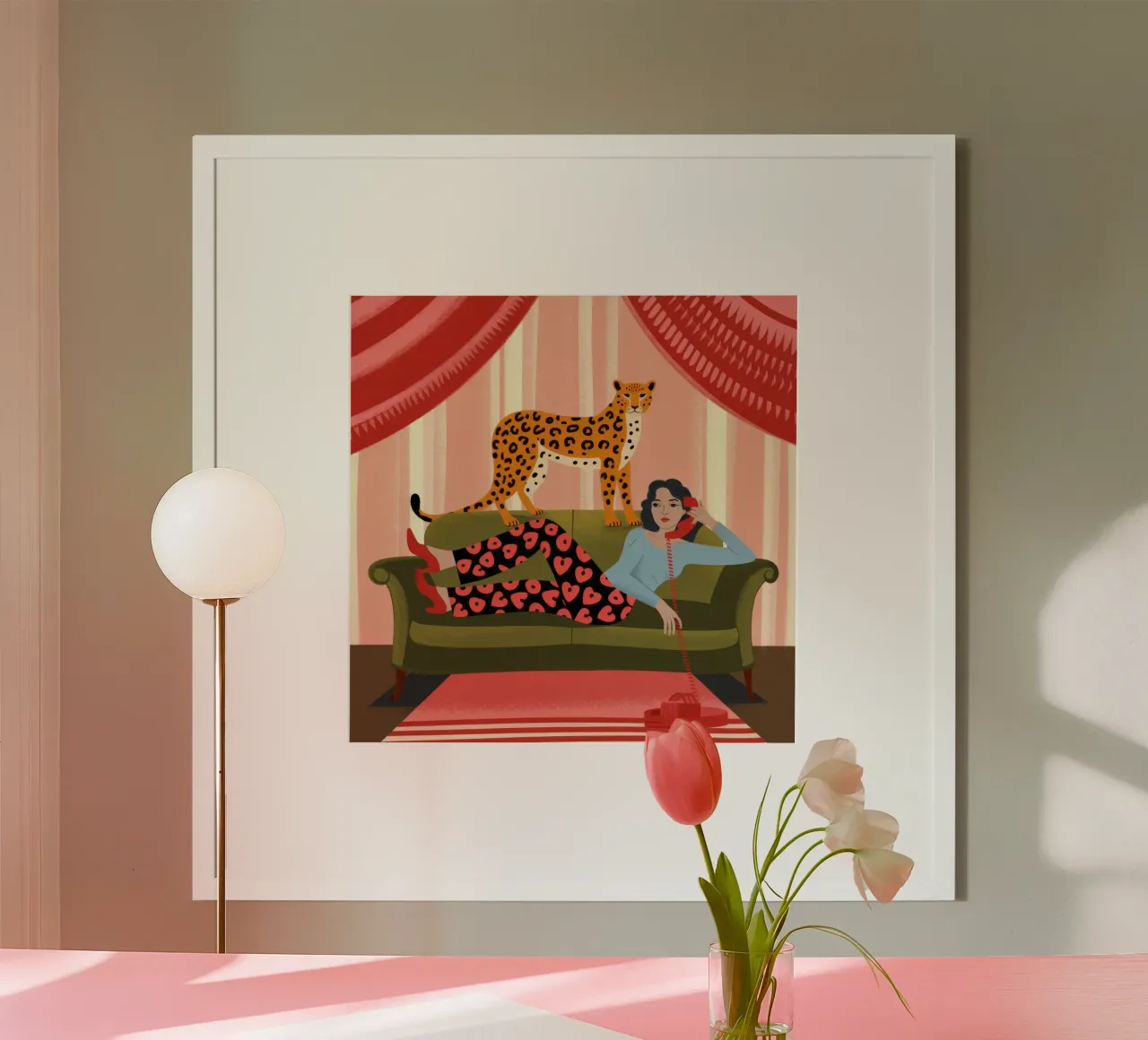 Comfort selvaggio e di lusso poster con telaio in alluminio da Veiled Canvas