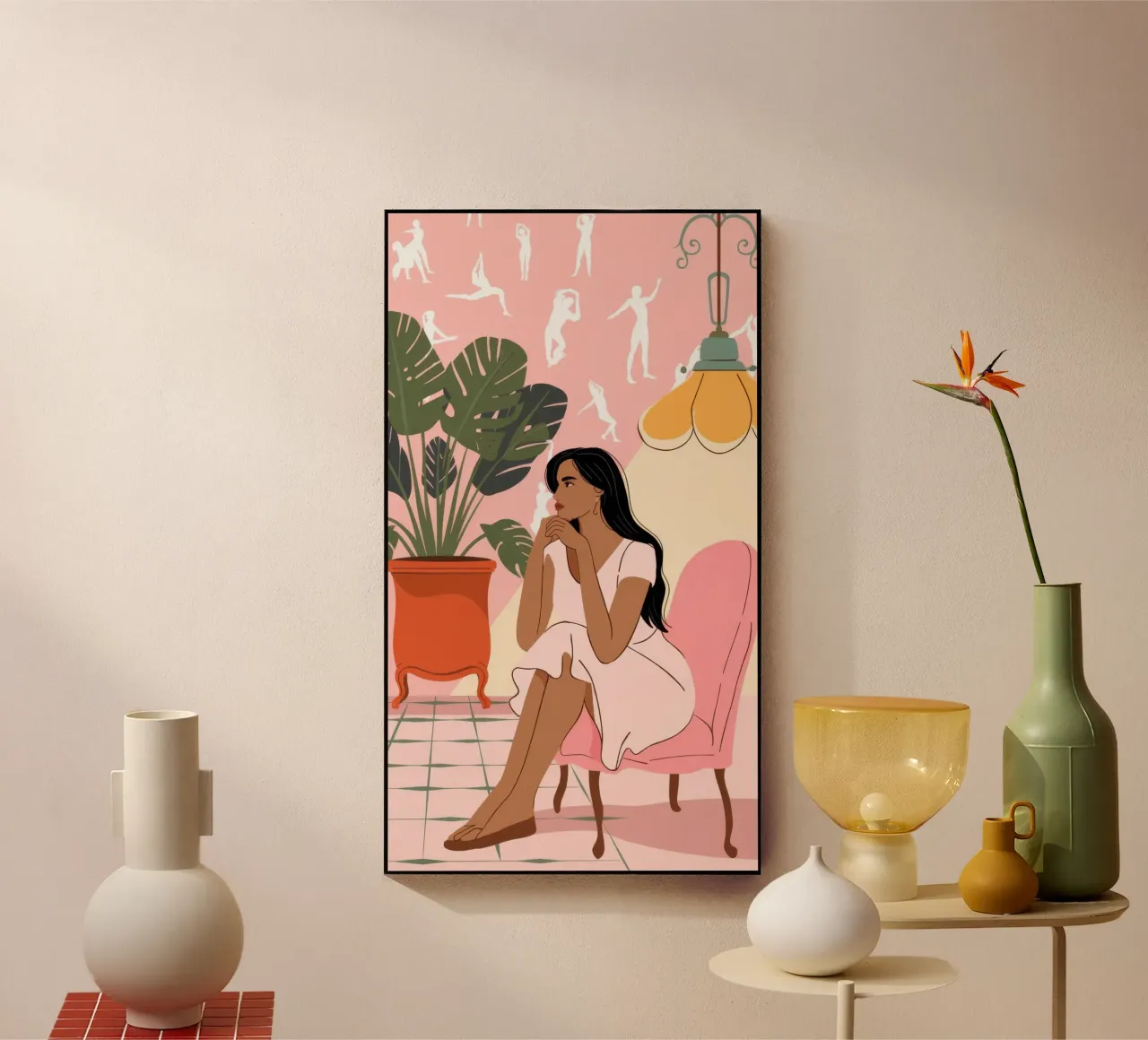 Morning Ritual Grace acrylic glass by Veiled Canvas