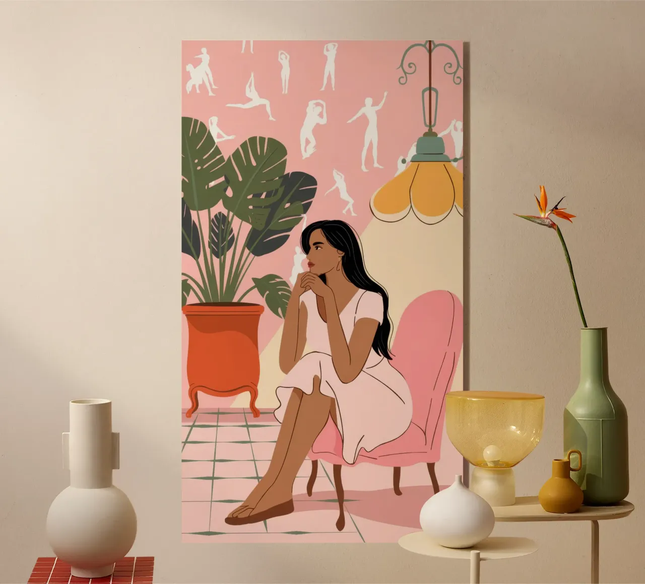 Morning Ritual Grace acrylic glass by Veiled Canvas
