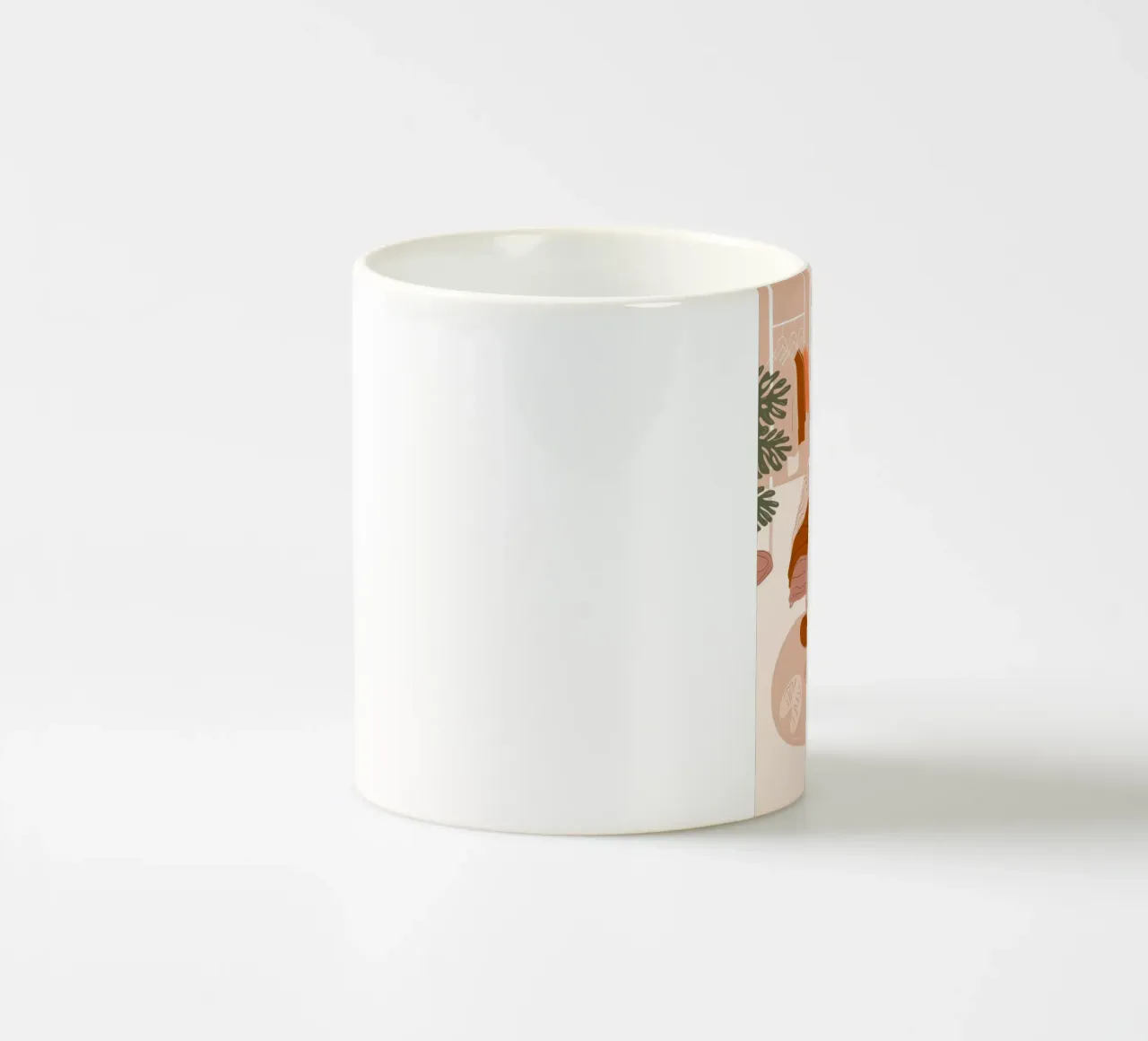 Una compagnia serena e accogliente tazza in ceramica da Veiled Canvas