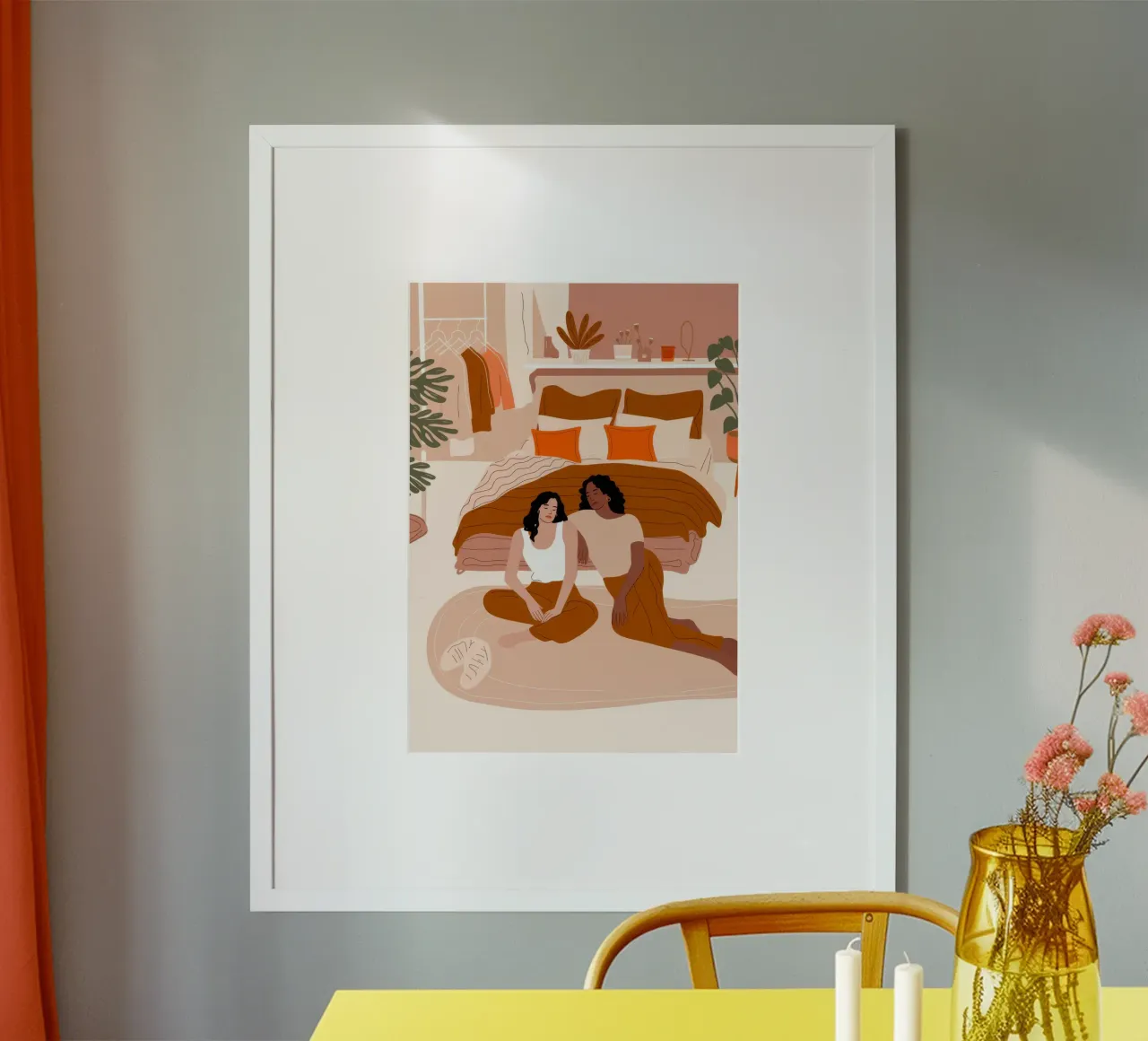Una compagnia serena e accogliente carta hahnemühle da Veiled Canvas
