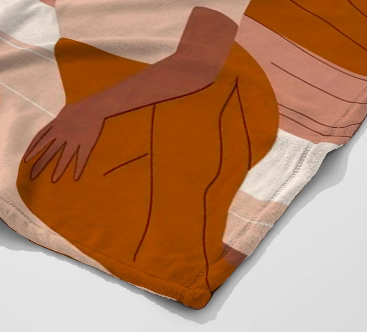 Una compagnia serena e accogliente coperta in pile da Veiled Canvas