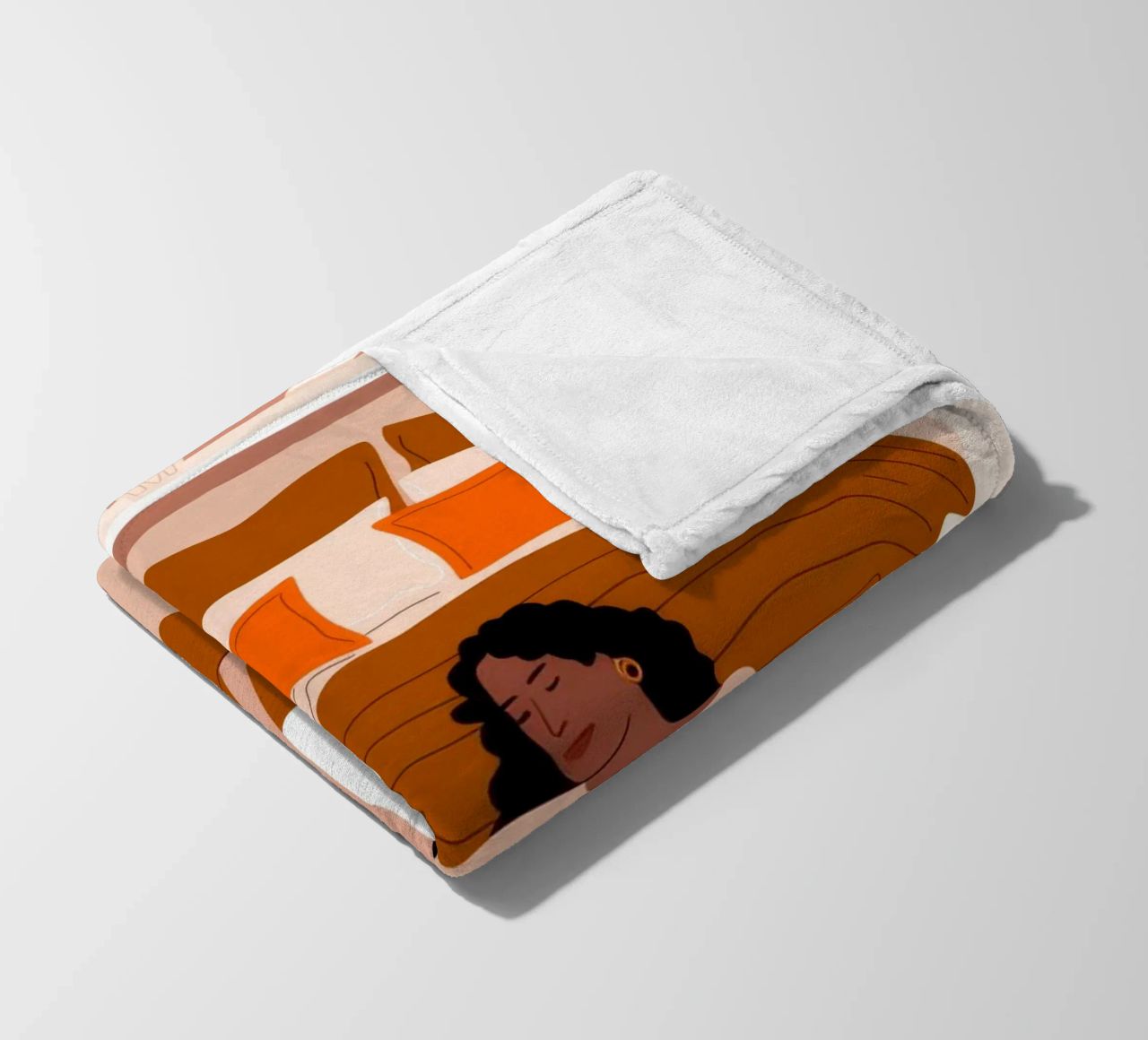 Una compagnia serena e accogliente coperta in pile da Veiled Canvas