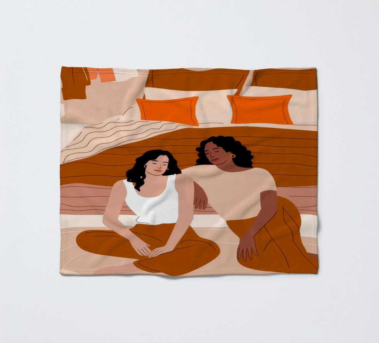 Una compagnia serena e accogliente coperta in pile da Veiled Canvas