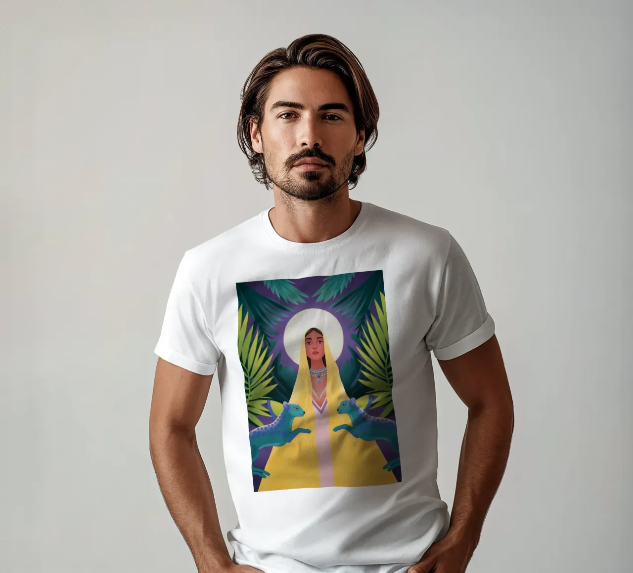 Incontro mistico divino t-shirt da Veiled Canvas