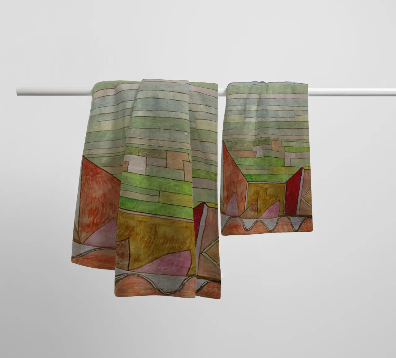 Klee - View into the Fertile Country asciugamano da bagno da ARTOTHEK