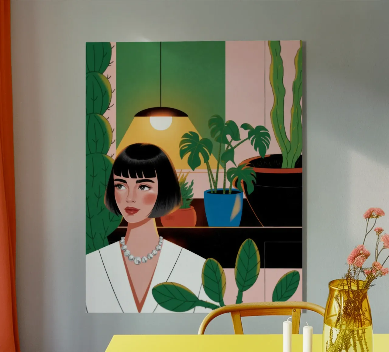 Un'elegante oasi interna plexiglass da Veiled Canvas