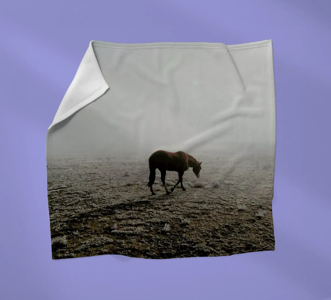Fogged Horse coperta in pile da Kevin Russ