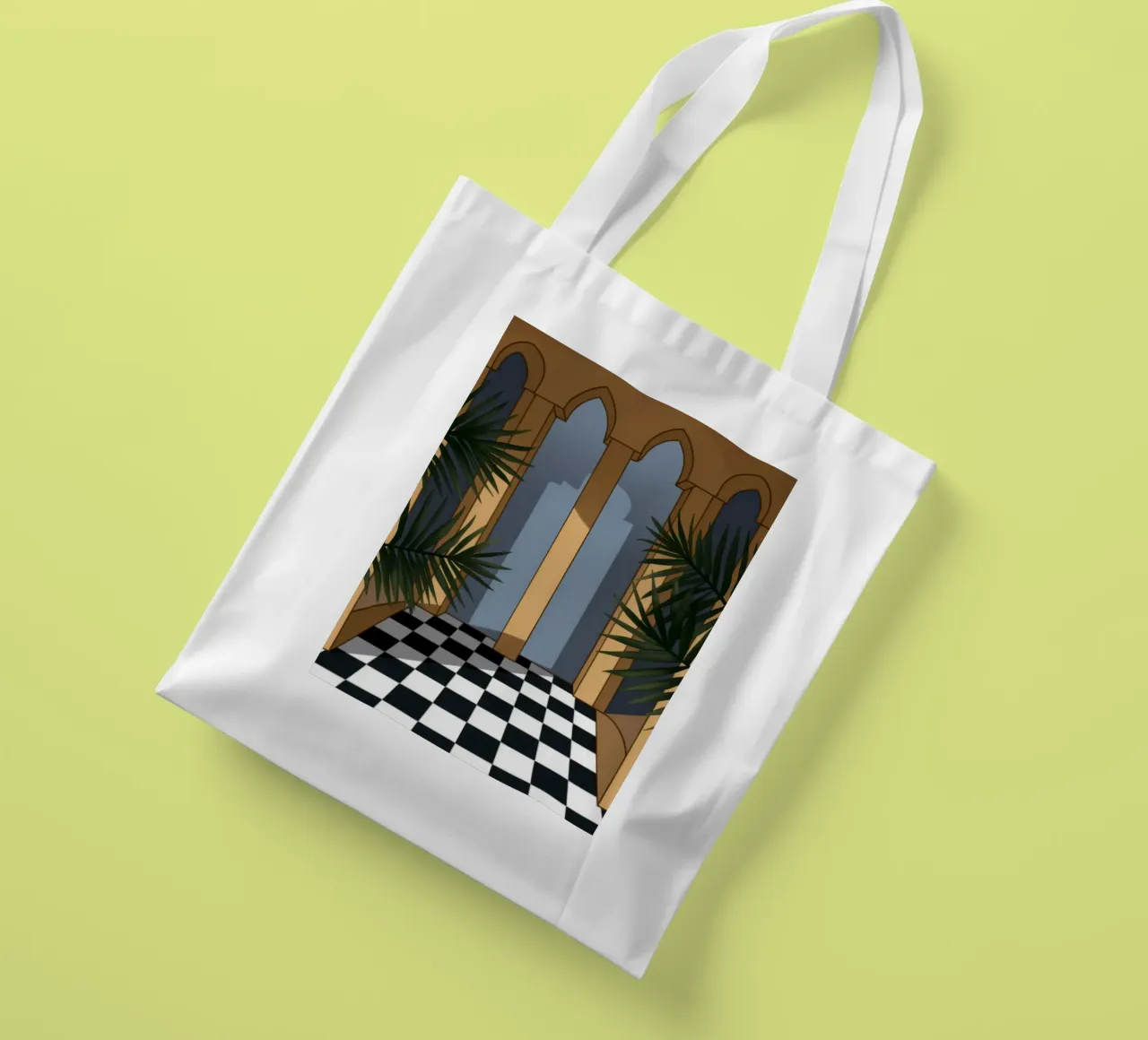 Majestueuze architecturale doorgang jute draagtas van Veiled Canvas