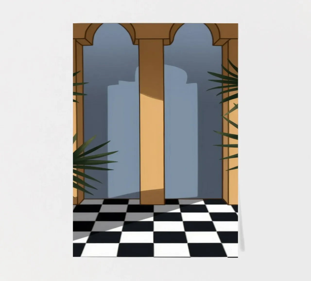 Majestic Architectural Passage sticker sheet by Veiled Canvas