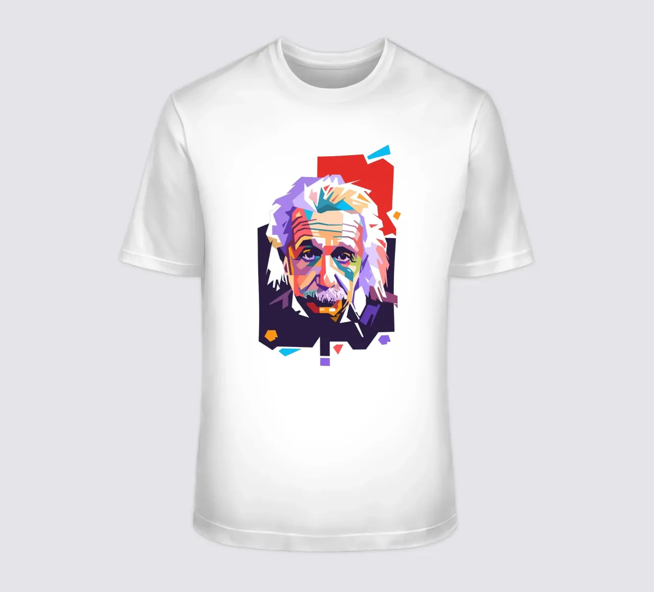 Ritratto pop art di Albert Einstein t-shirt da Hantamrata