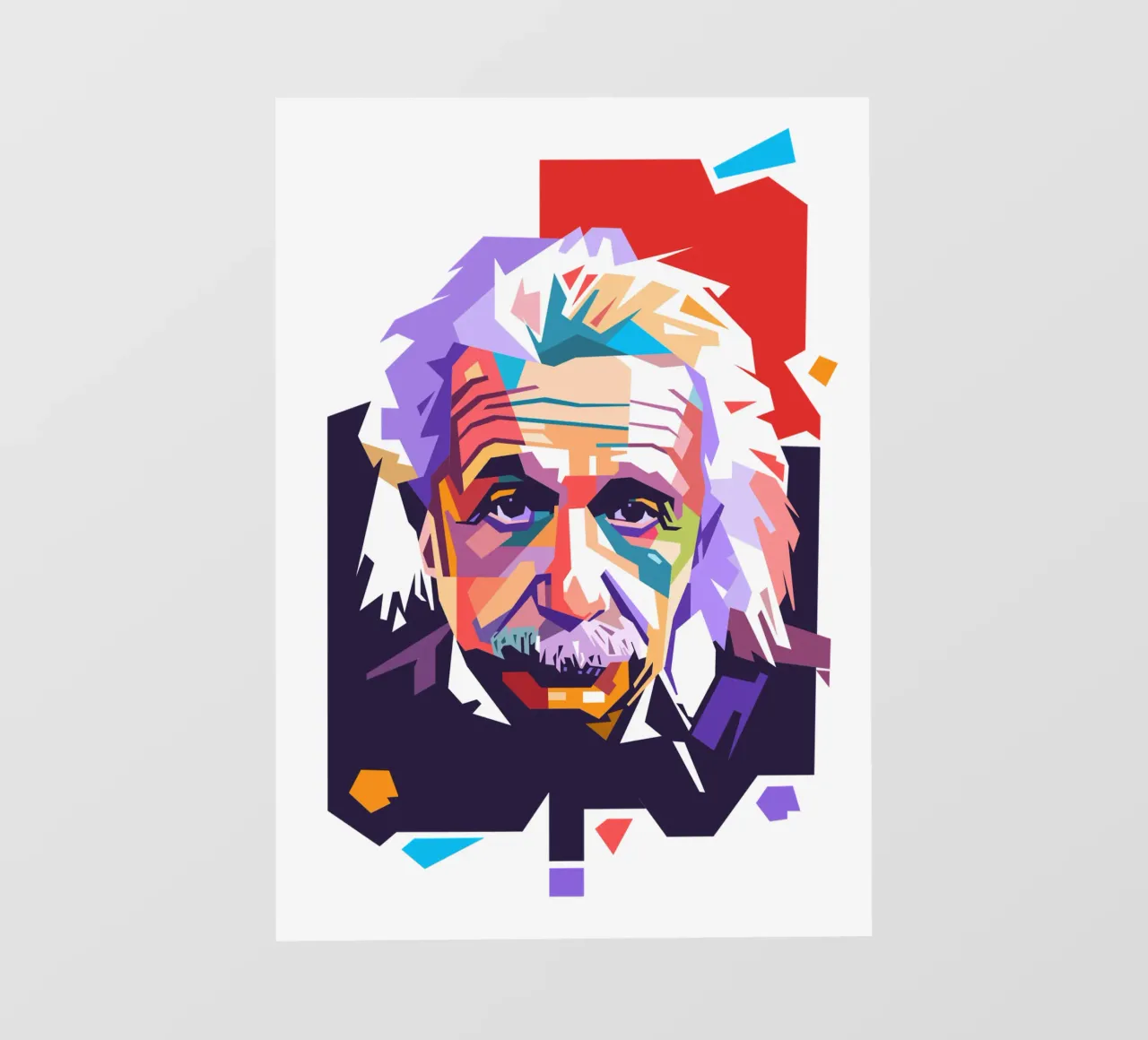 Ritratto pop art di Albert Einstein telo in pvc da Hantamrata