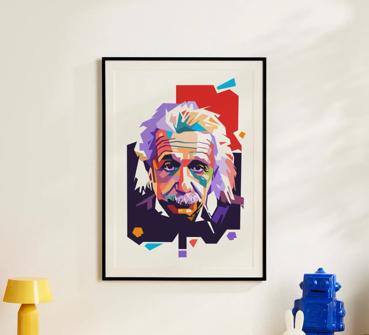 Ritratto pop art di Albert Einstein carta hahnemühle da Hantamrata
