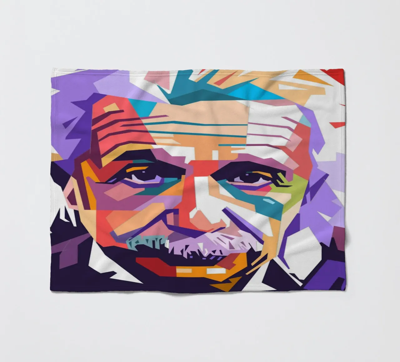 Ritratto pop art di Albert Einstein coperta in pile da Hantamrata