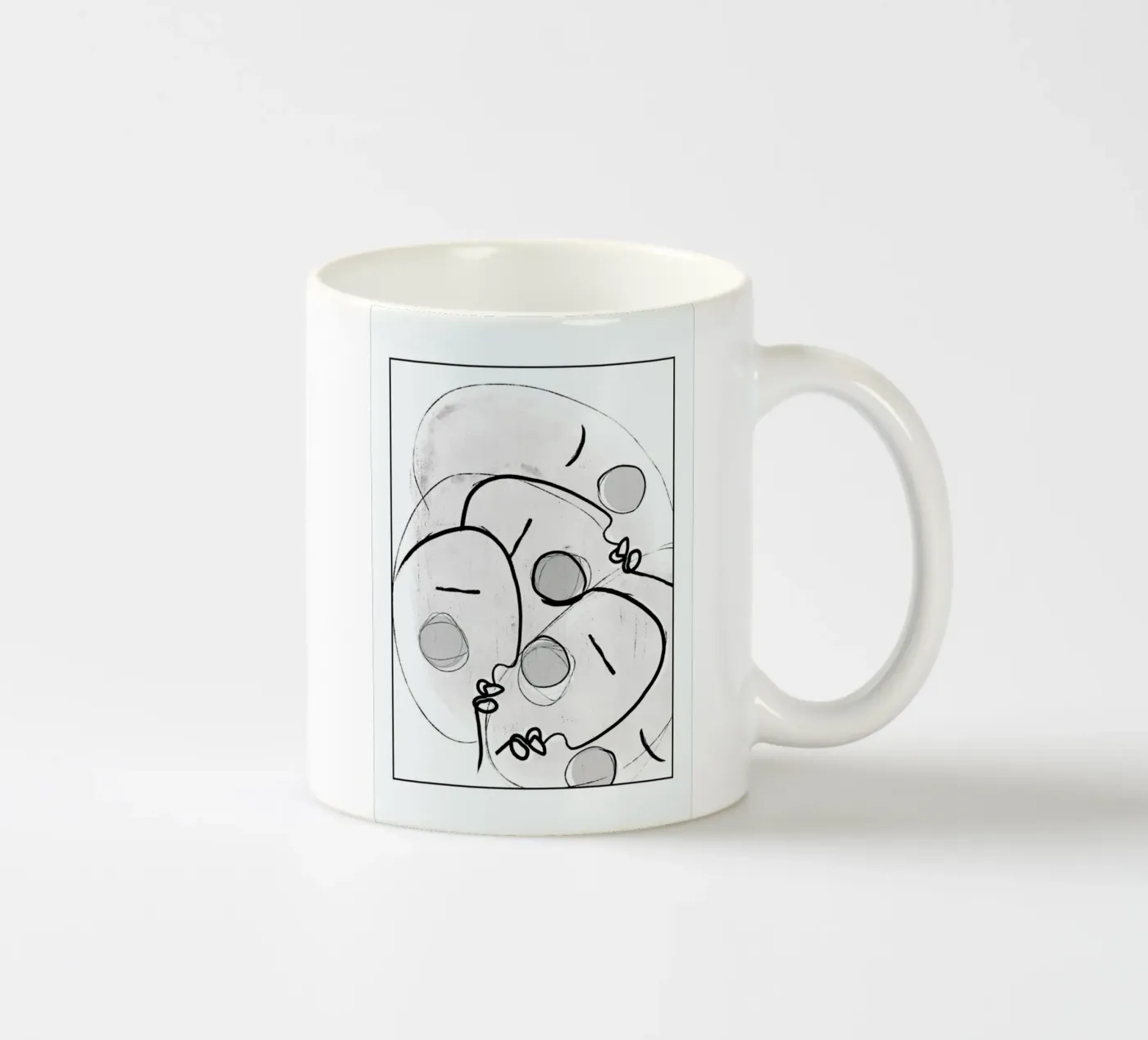 Together ceramic mug by treechild