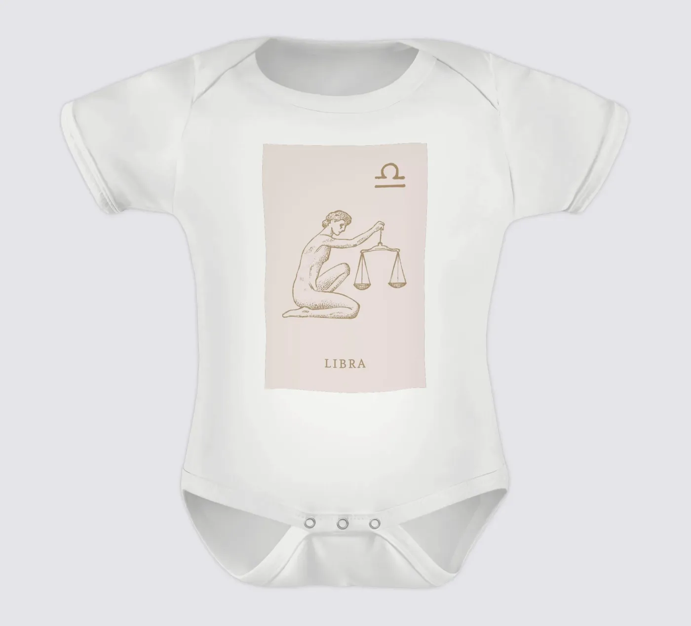 Libra Kurzarm Babybody von Flora & Fauna