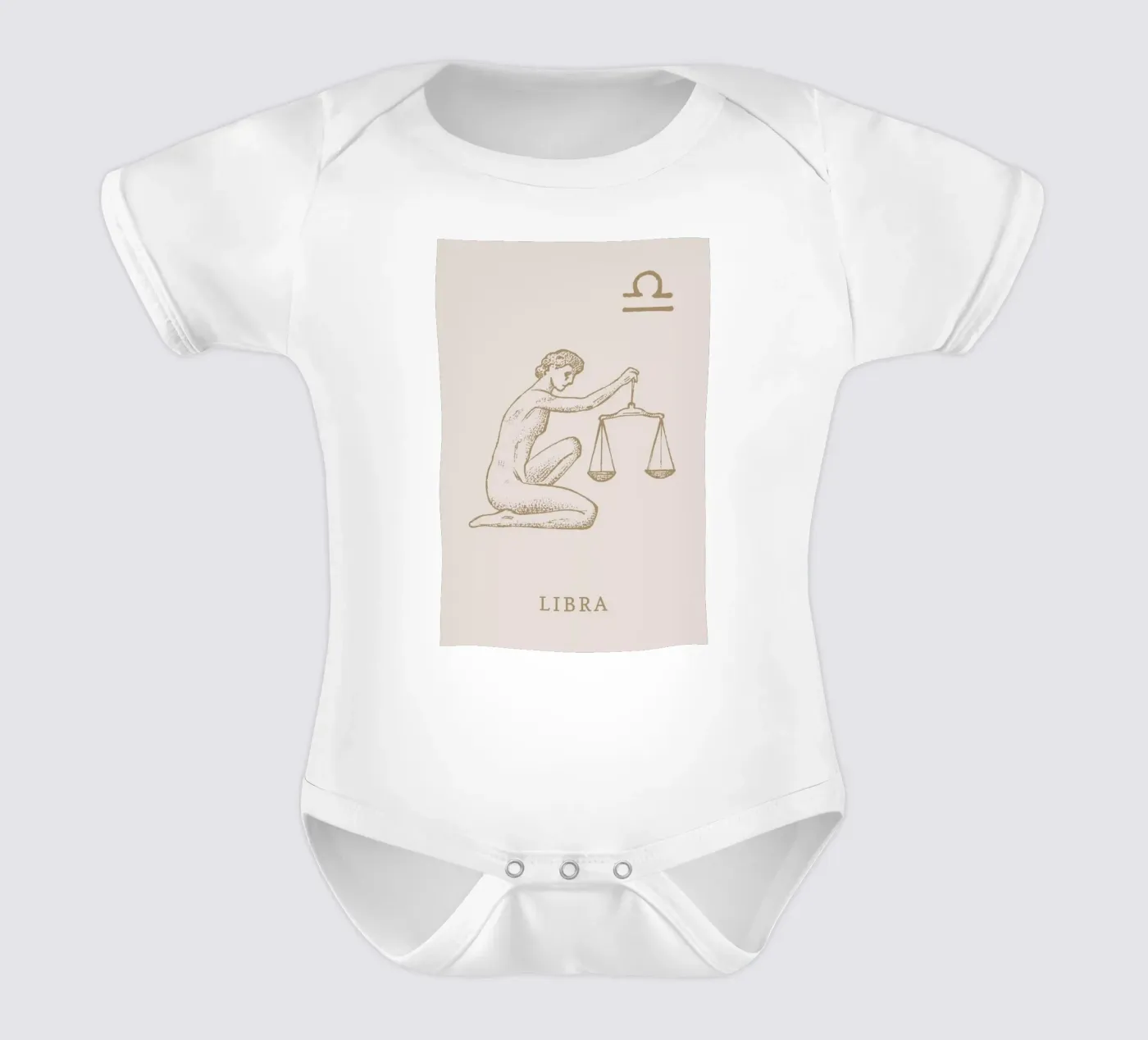 Libra Kurzarm Babybody von Flora & Fauna
