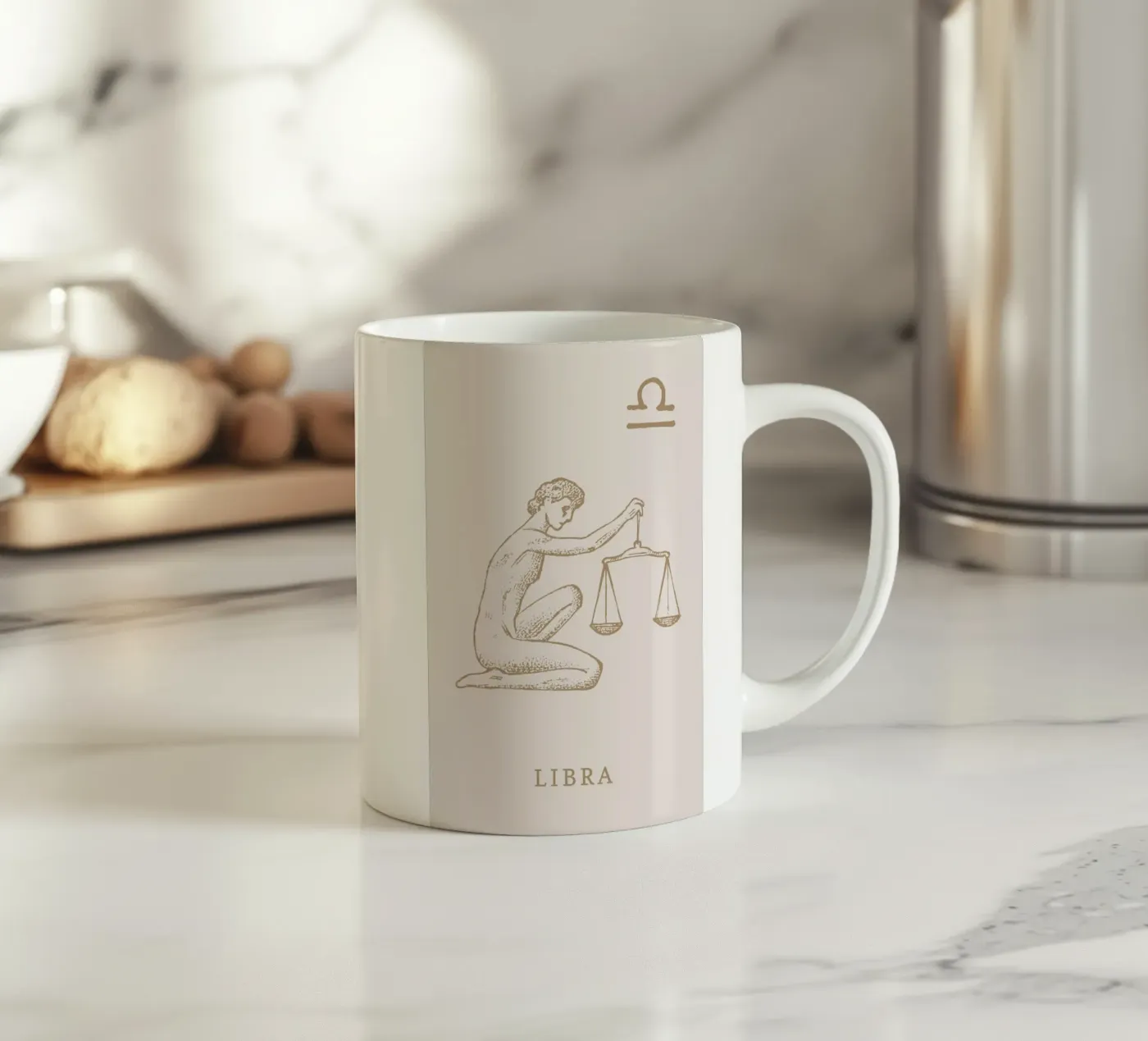 Libra ceramic mug by Flora & Fauna