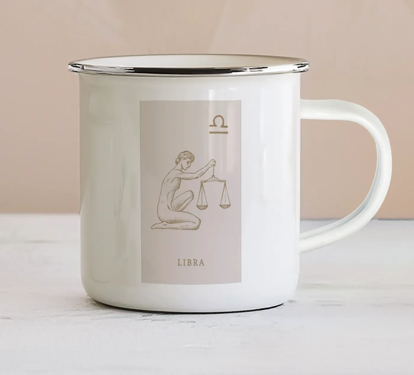 Libra enamel mug by Flora & Fauna