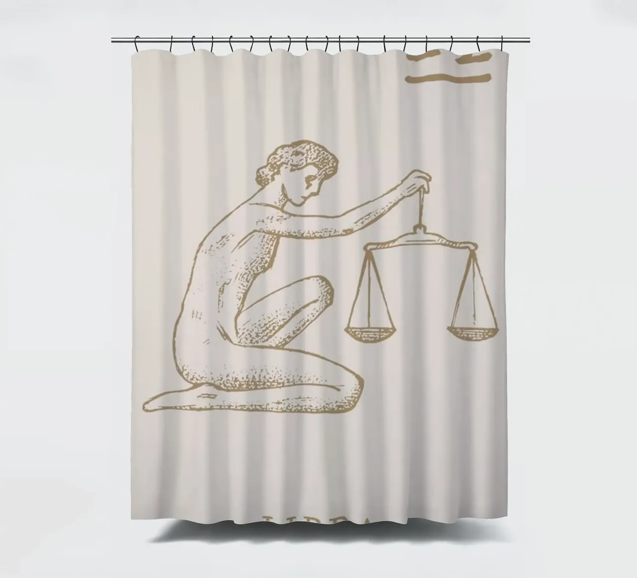Libra shower curtain by Flora & Fauna