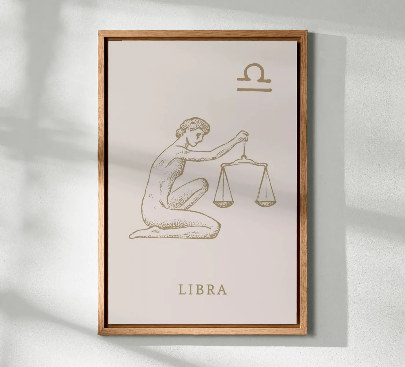 Libra Leinwand von Flora & Fauna