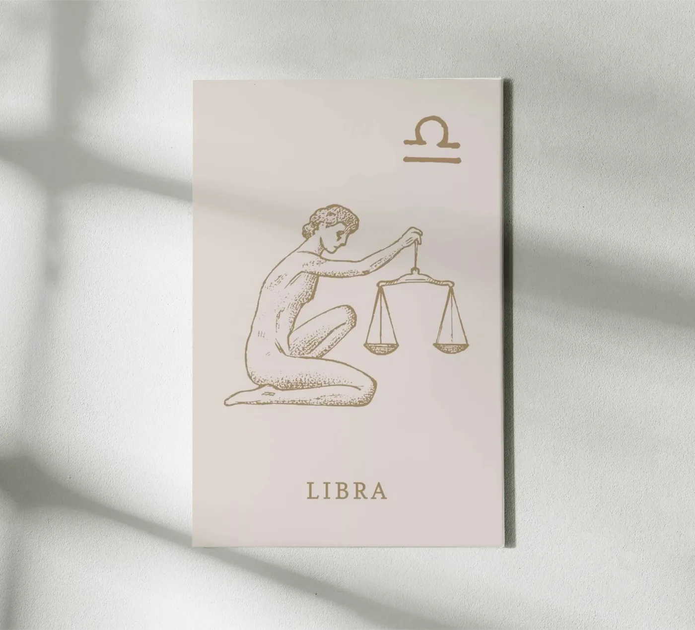 Libra Leinwand von Flora & Fauna