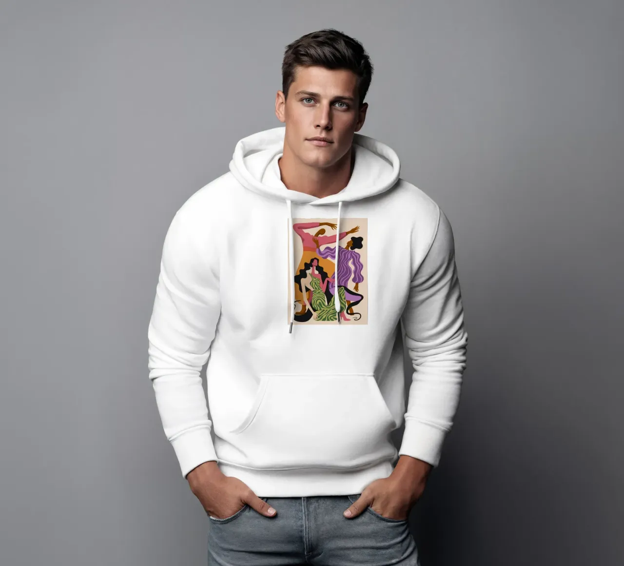 Dynamic Dance Harmony hoodie by Veiled Canvas