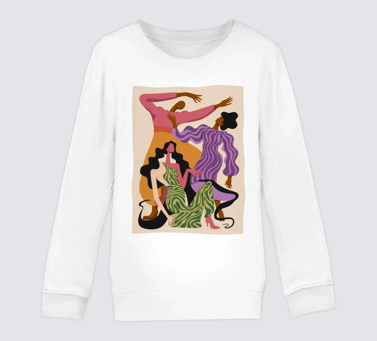 Dynamic Dance Harmony kids sweatshirt by Veiled Canvas