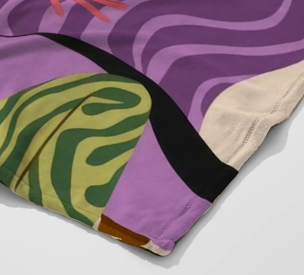 Dynamic Dance Harmony fleece blanket by Veiled Canvas