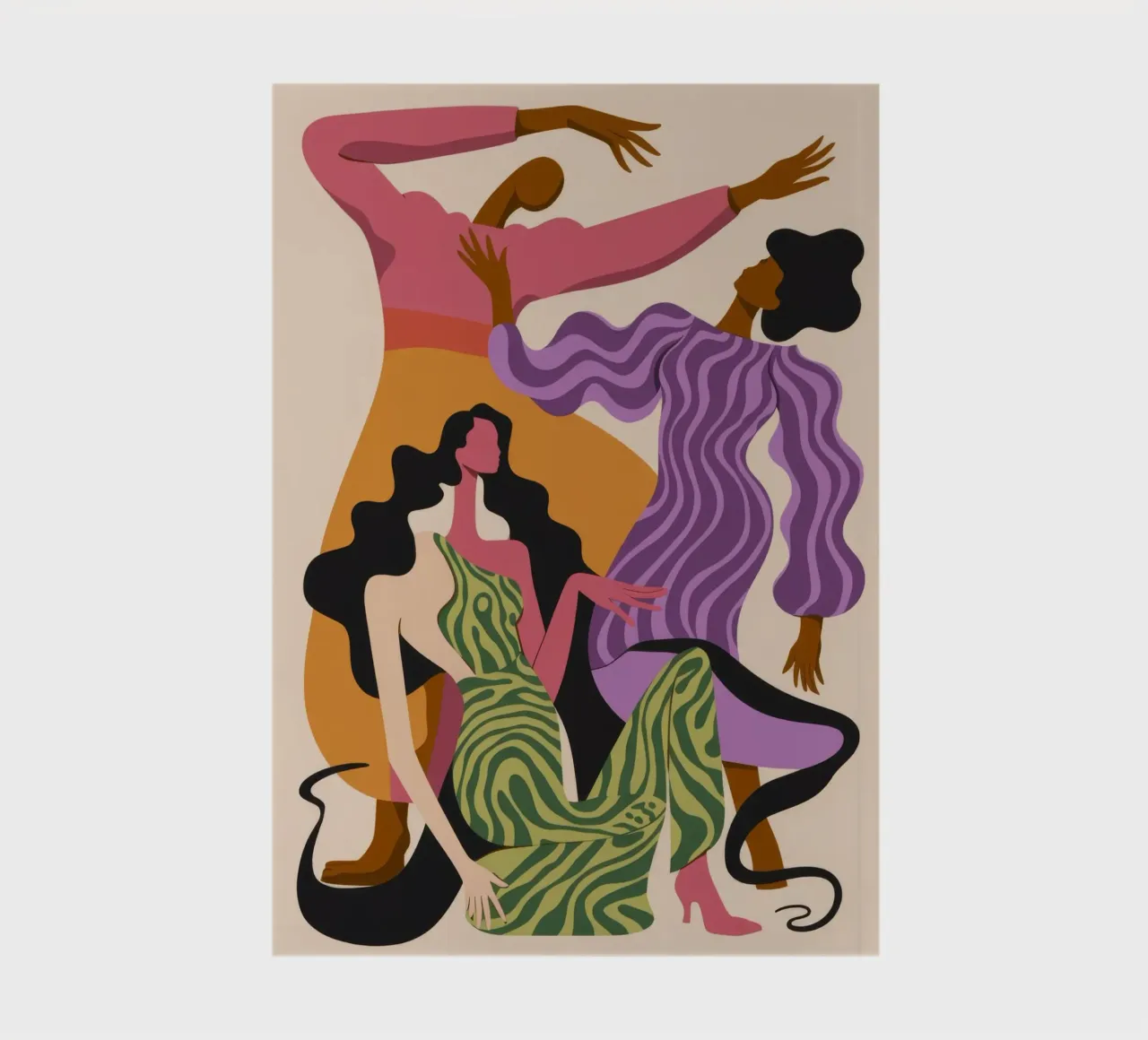 Dynamic Dance Harmony notebook by Veiled Canvas