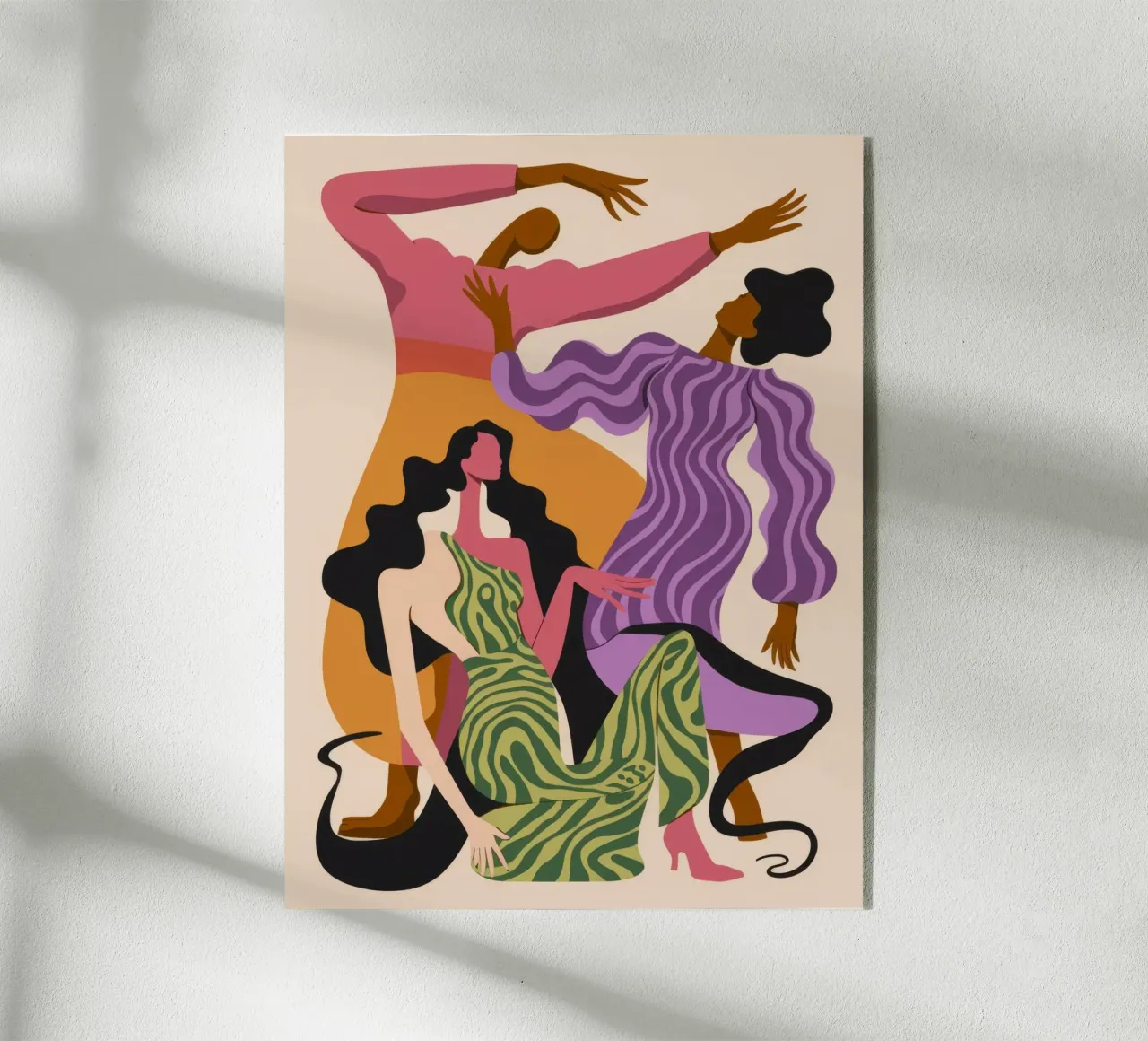Danse dynamique Harmonie plexiglas de Veiled Canvas