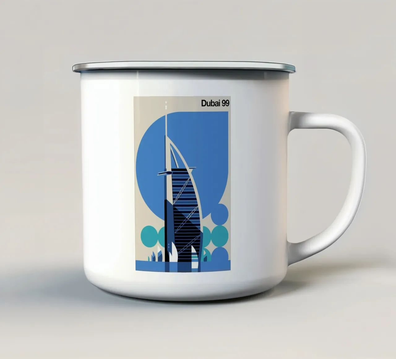 Dubai 99 tazza in smalto da Bo Lundberg