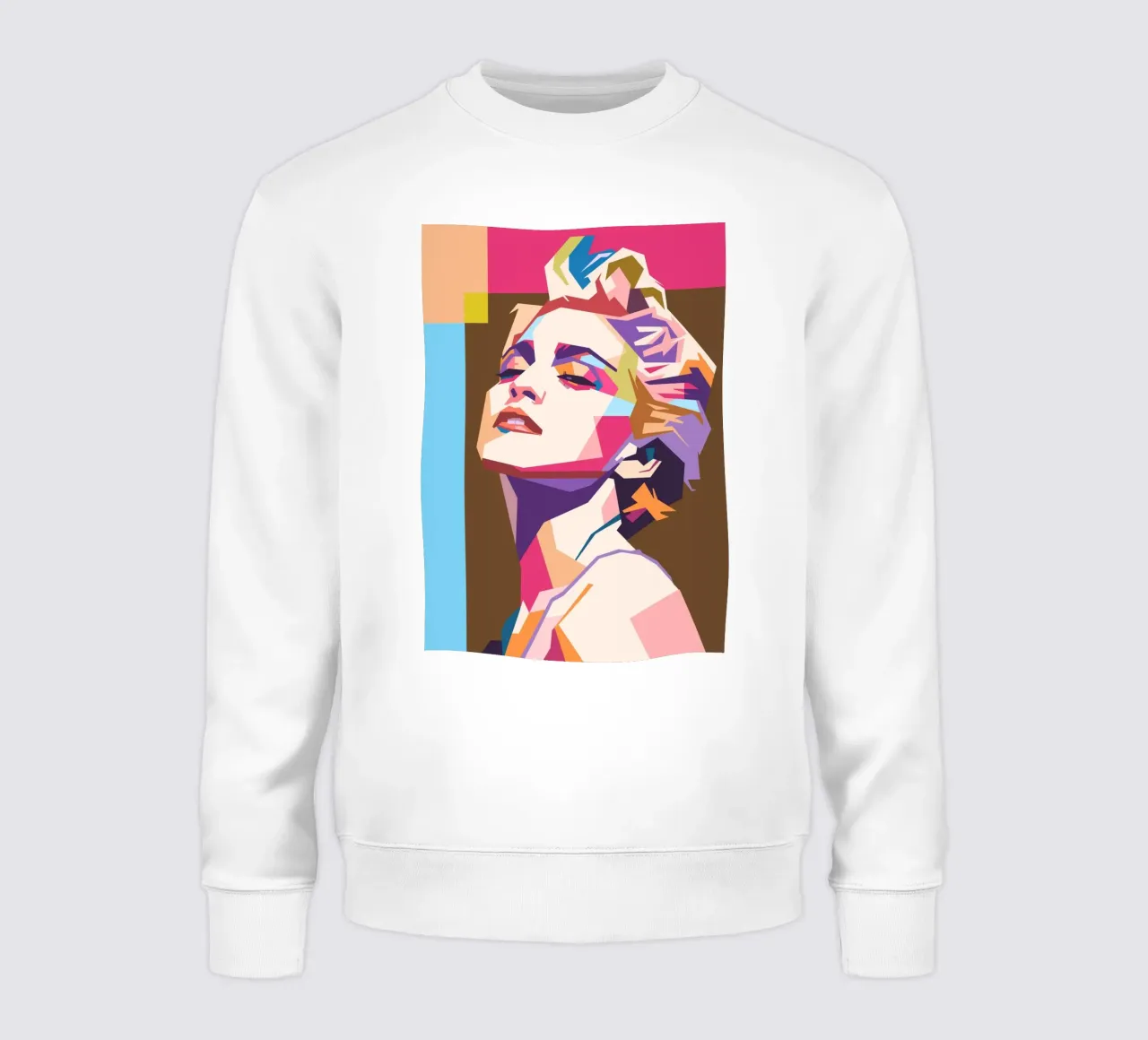 Madonna pop-art portret sweatshirt van Hantamrata