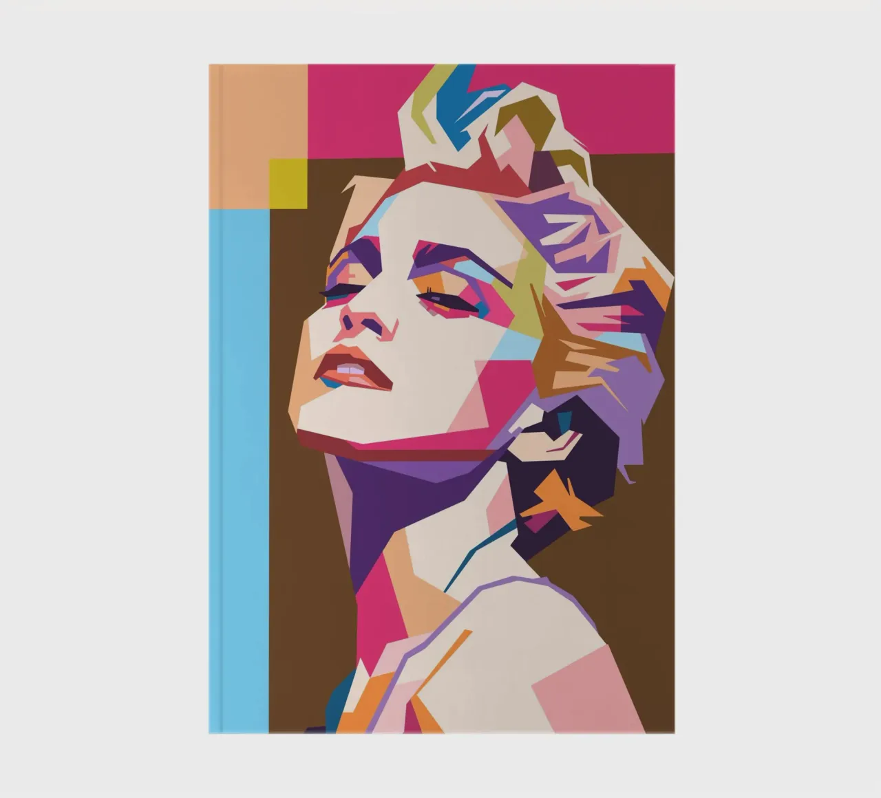 Madonna pop art portrait notebook by Hantamrata