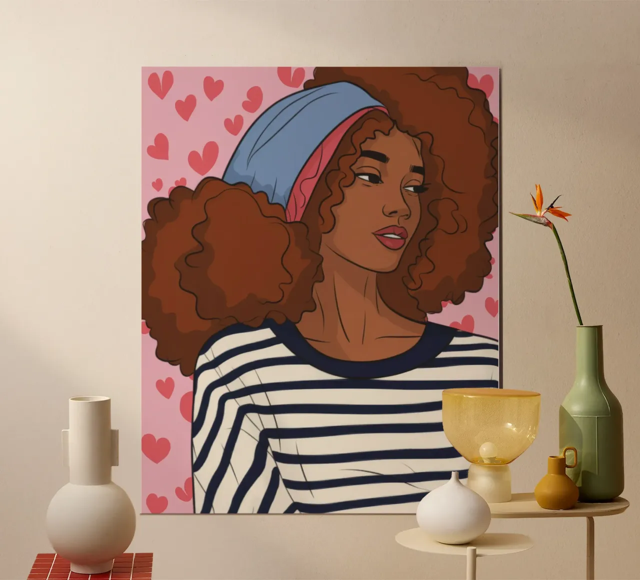 Eleganza mistica e botanica poster con telaio in plastica da Veiled Canvas