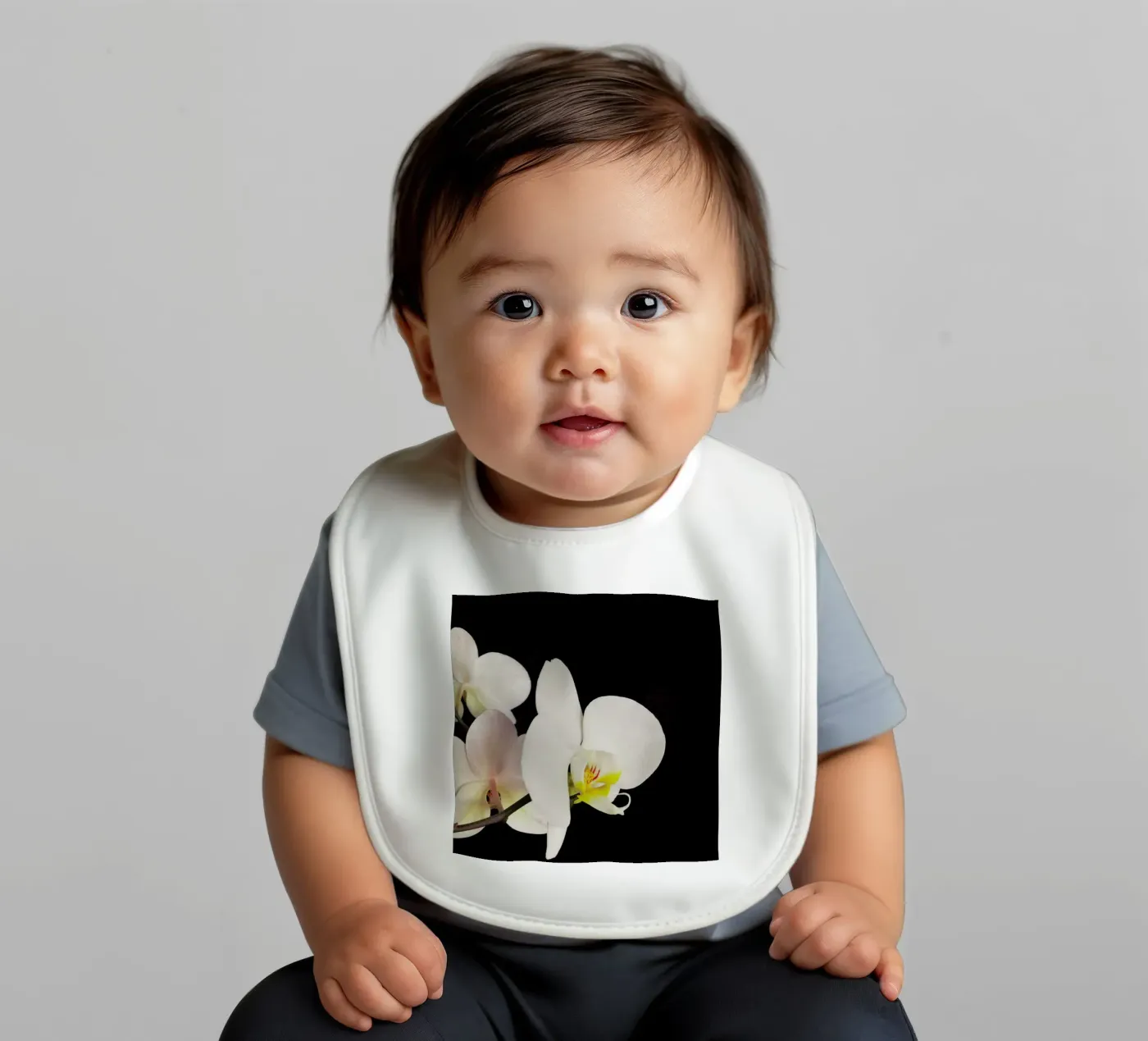 Black and White Orchid bavaglino da Cassia Beck Photography