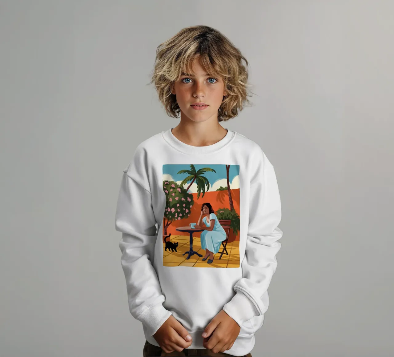 Floral Femme Serenity Kinder Sweatshirt von Veiled Canvas